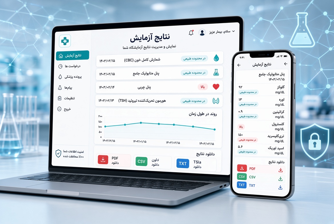 پرتال بیمار چیست؟ راهنمای کامل پرتال بیمار و کاربرد آن در آزمایشگاه